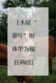 木星“童年”时体型为现在两倍